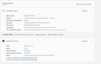 Starší herní PC HALL i5, 8gb, AMD RX 460 - 6