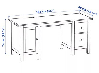 Psací stůl Hemnes - 6
