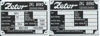 Štítky na Liaz, ZTS, Zetor - 6