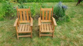 ZAHRADNÍ NÁBYTEK - DĚTSKÝ - DŘEVO - DUB + POLSTRY - 6