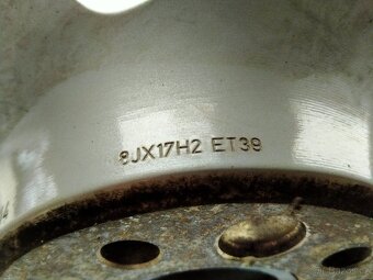 Alu kola originál Audi, 8J x r17, 5x112, ET 39, Letní pneu - 6