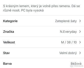 Přízové úpletové šaty M/L - 6