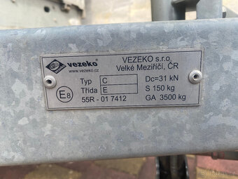 PRODÁM POUŽITÝ PŘÍVĚS BRŽDĚNÝ DVOUNÁPRAVOVÝ - 6