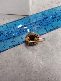 Náušnice český granát - 6