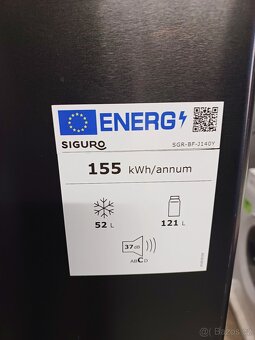 Nová lednička Siguro 143 cm, LowFrost  ZÁRUKA - 6