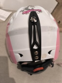 Dívčí lyže 80 a lyžáky a helma - 6