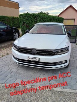 Logo znak VOLKSWAGEN cierne leskle / cervene - 6