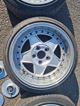 King K7000 dobové Alu kola 8.5Jx17 Et 13 5x120 BMW - 6