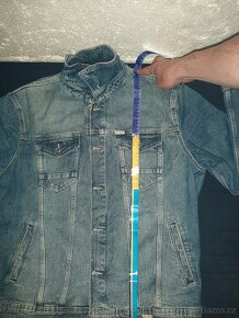 GUESS JEANS BUNDA MODRÁ - XL, 100% STAV Džínová bunda Dziska - 6