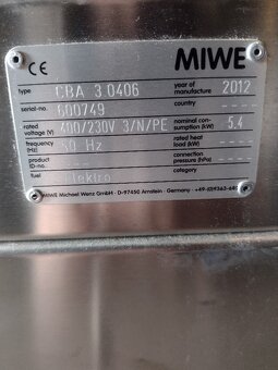 Pekařská dvoj pec s kynárnou Miwe - 6