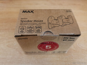 Držák na reproduktory na zeď, nastavitelný, sada 2ks, nové - 6