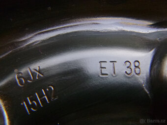 Plechové disky kola  - originál Škoda VW 5x100 6Jx15 ET38 - 6