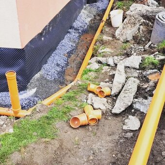 Výkopové práce-pokládka dlažby-kanalizace - 6