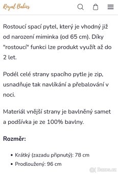 Rostoucí spací pytel - 6