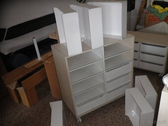 Vysoká oboustranná komoda s boxy - 6