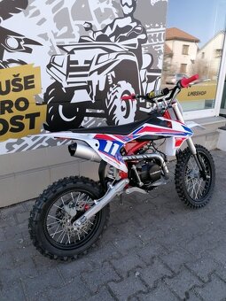 Pitbike Shark 125ccm 17x14 červená - 6