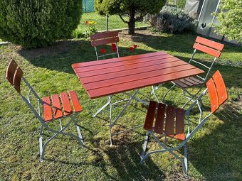 Pivní židle a stoly, PROFI kvalita 24ks židlí, 5ks stůl - 6