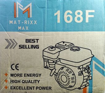Benzínový motor 168F 6,5HP 4,8kW hřídel průměr 20mm - 6