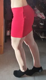Sexy červená sukně Berschka vel M jako nová minisukně mini - 6