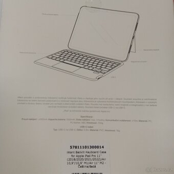 Klávesnice pouzdro pro Apple iPad záruka 22 měsíců - 6