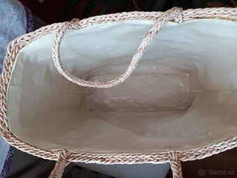 Plážová taška přírodní materiál - 6