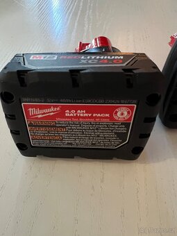 Milwaukee M12 HC Red- Lithium 4.0AH Nově Batteries Na Prode - 6