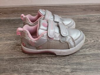 Dětské stříbrno-růžové polobotky, vel. 27 - 6