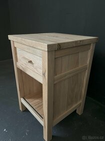 Noční stolek Klasik z dubového dřeva - 6