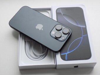 APPLE iPhone 16 Pro 256GB Černý Titan-ZÁRUKA - 100% BATERIE - 6