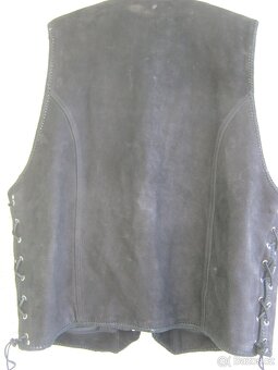 Nová vesta z pravé kůže zn. MDM vel.4XL - 6