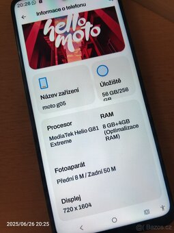 Motorola Moto G05 8GB/256GB - Nový - záruka - 6