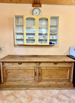 Velký starožitný příborník z masivu - 6