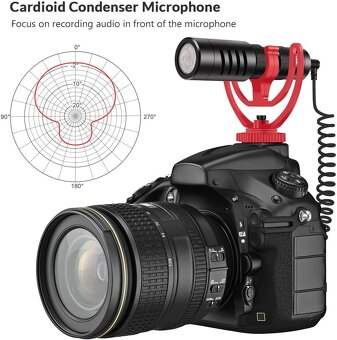Mikrofon YOTTO pro DSLR, videokamery a telefony - 6