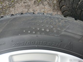 Prodám Sadu ALU kol Borbet 205/60R16 zimní - 6