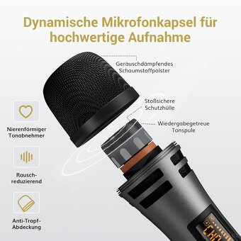 🎤 Bezdrátové karaoke mikrofony TONOR TW320 –rozbalené - 6