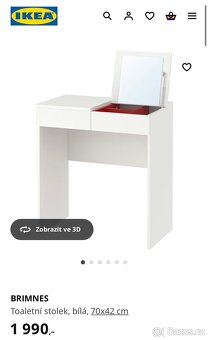 Toaletní stolek IKEA BRIMNES - 6