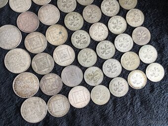 51 kusů stříbrných 5, 10 a 20 Kč, mince ČSR První Republika - 6