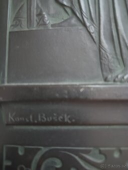 Mimořádná patriotická plaketa kov, od Konstantina buška. - 6