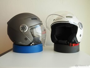 Helma na moto G10 bílá perleťová - 6