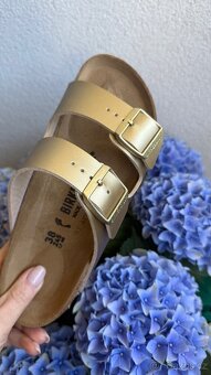 Dámské zlaté pantofle Birkenstock 38 - 6