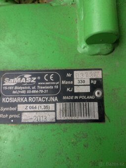 Prodám bubnovou sekačku SaMaSZ Z 064 - 135cm - 6