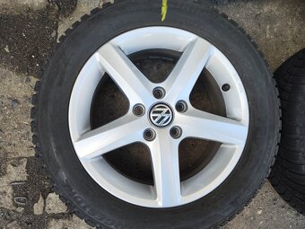 16"zimní alu sada Aspen 5x112 origo Golf 7 6 Caddy Touran - 6