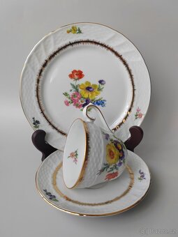 Krásná porcelánová snídaňova sada/trio Kronester Bavaria - 6