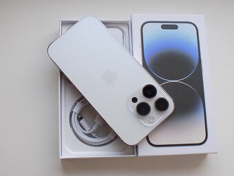  APPLE iPhone 14 Pro 256GB Silver - ZÁRUKA - TOP STAV - 6