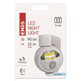 LED světlo na pohybové čidlo a baterky - 6