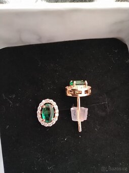 Zlaté náušnice s diamanty / brilianty NOVÉ - 6