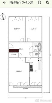 Prodám 3+1, 78,38 m2,  byt Praha 5 Malvazinky - 6