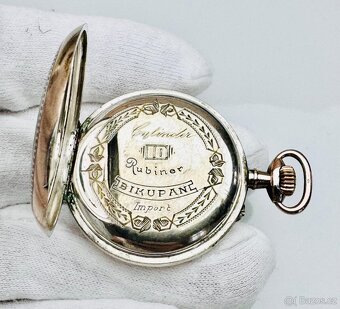 STŘÍBRNÉ KAPESNÍ HODINKY LUC - LOUIS ULYSSEN CHOPARD - 6