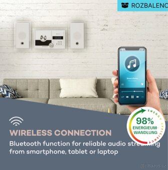 Nový stereo systém Auna s BT . Lze zaslat - 6