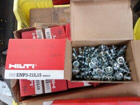 Hilti DX 350,dx 650.Prachové patrony a hřeby - 6